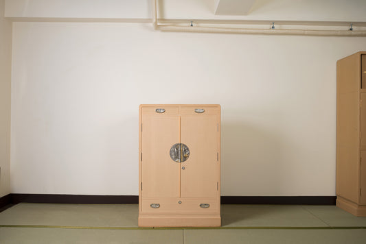 総桐帯用たんす　 伝統工芸士野本光男作